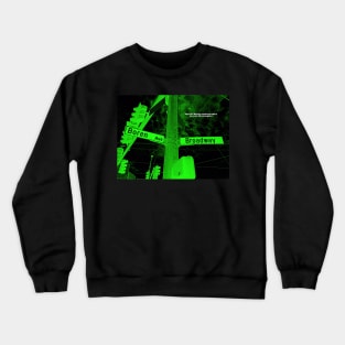 Boren Avenue & Broadway DARK FOREST Seattle Washington by Mistah Wilson Photography Crewneck Sweatshirt